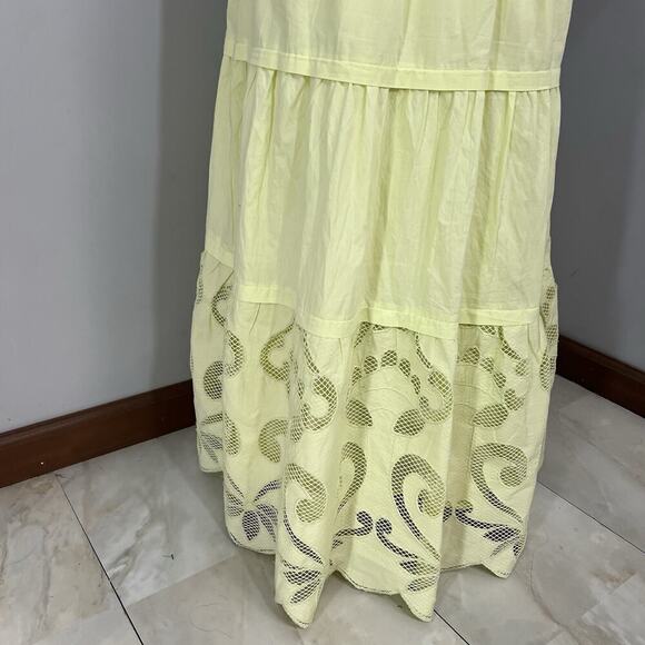 Haute Hippie Style Euro Summer Somerset Womens Maxi DressNeon Embroidered Resort - Picture 7 of 14